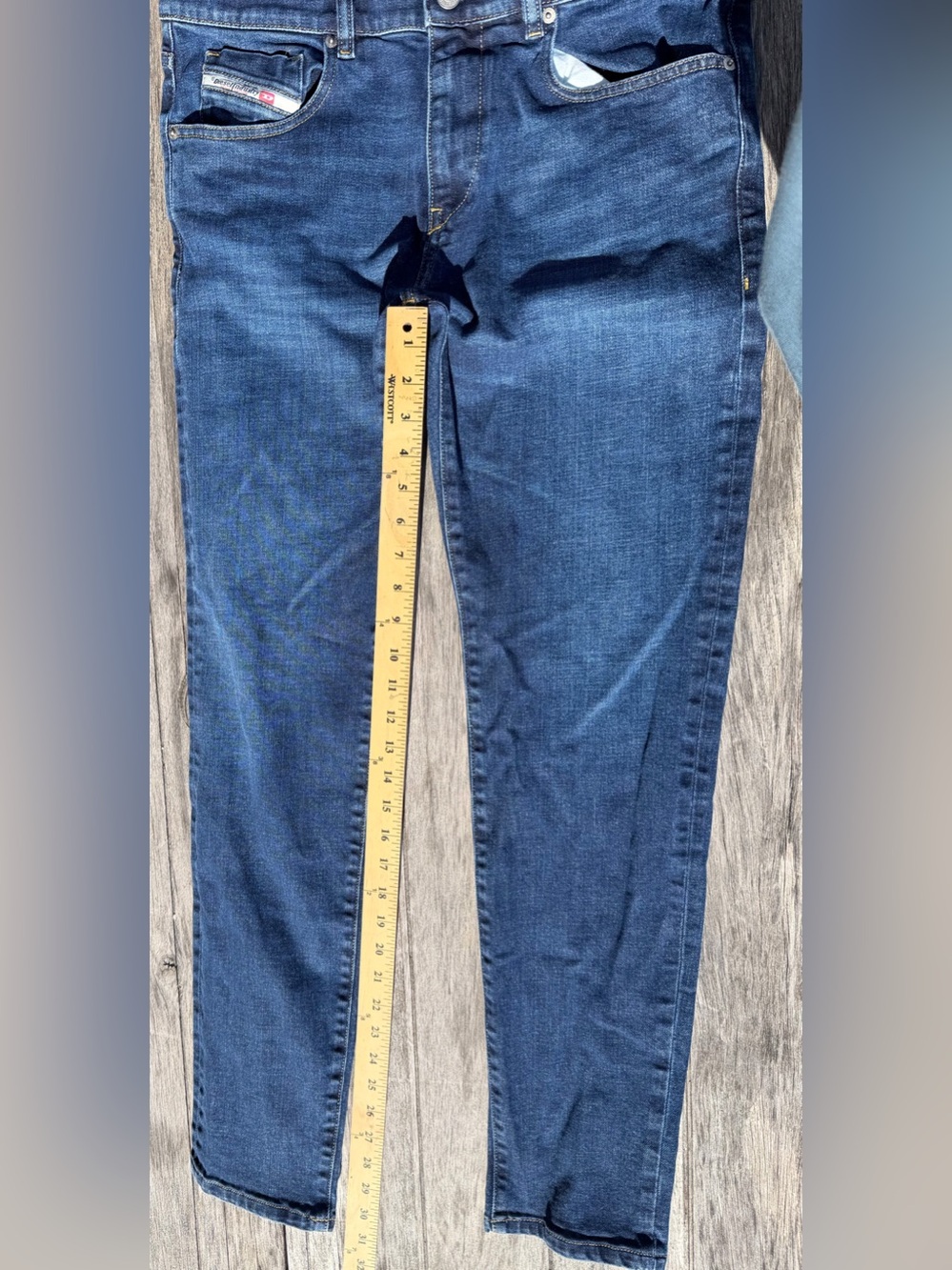 Men’s Diesel D-Strukt Jeans 32 32 Stretch Slim Straight - Picture 4 of 8